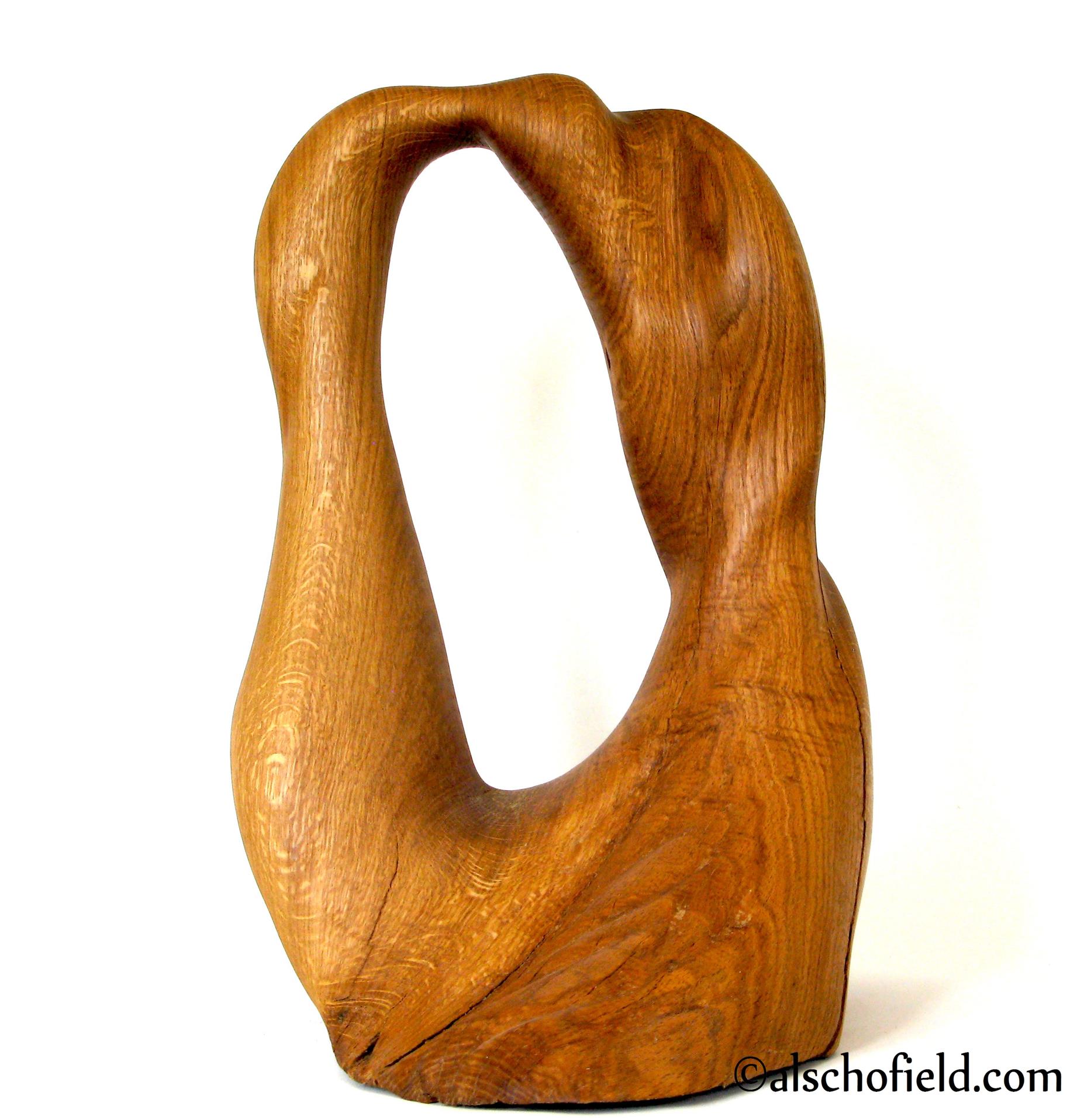 Oiseaux - oak sculpture - Al Schofield